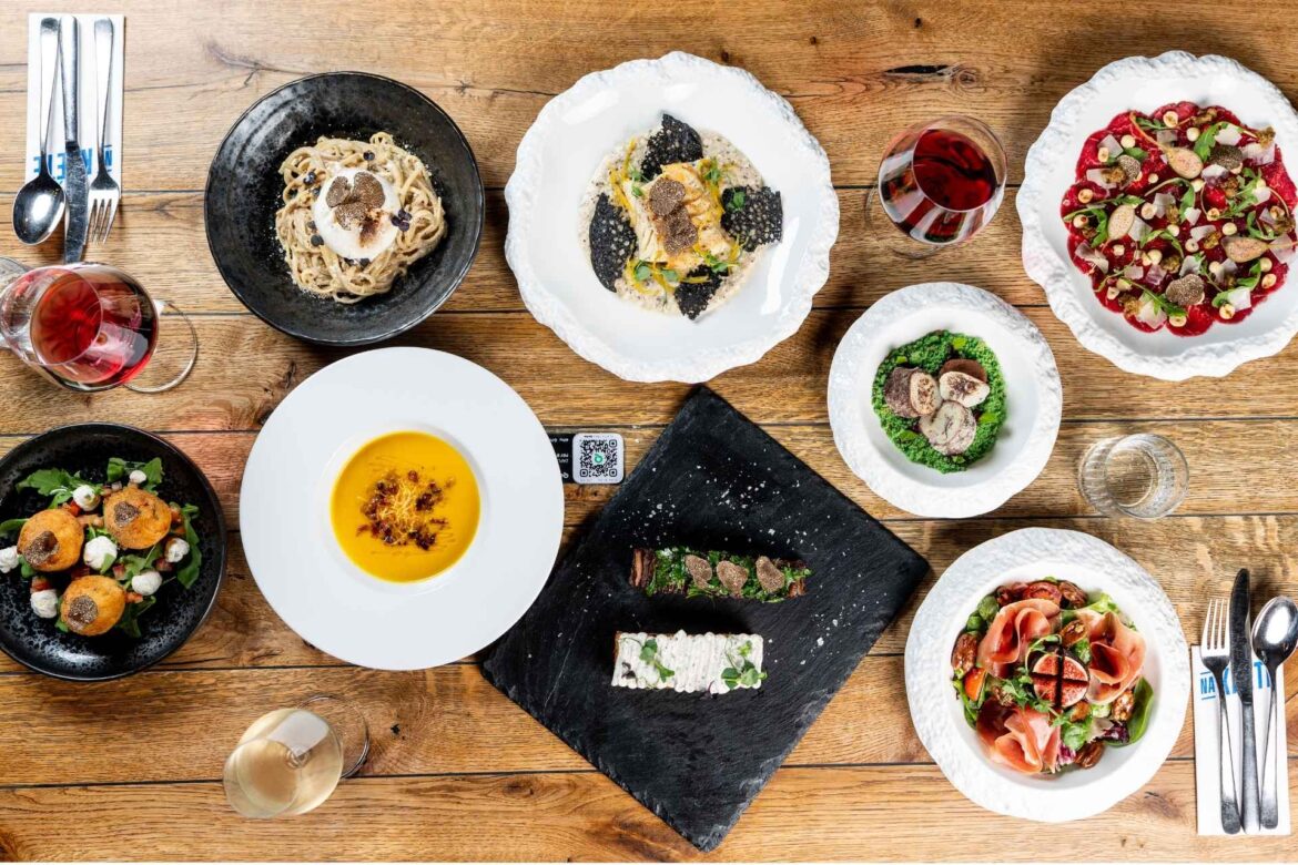 Lanýž hraje roli v každém z těchto pokrmů lanýžového menu v restauraci Na Krétě. Gastornomický zážitek a fine dining blízko Prahy.