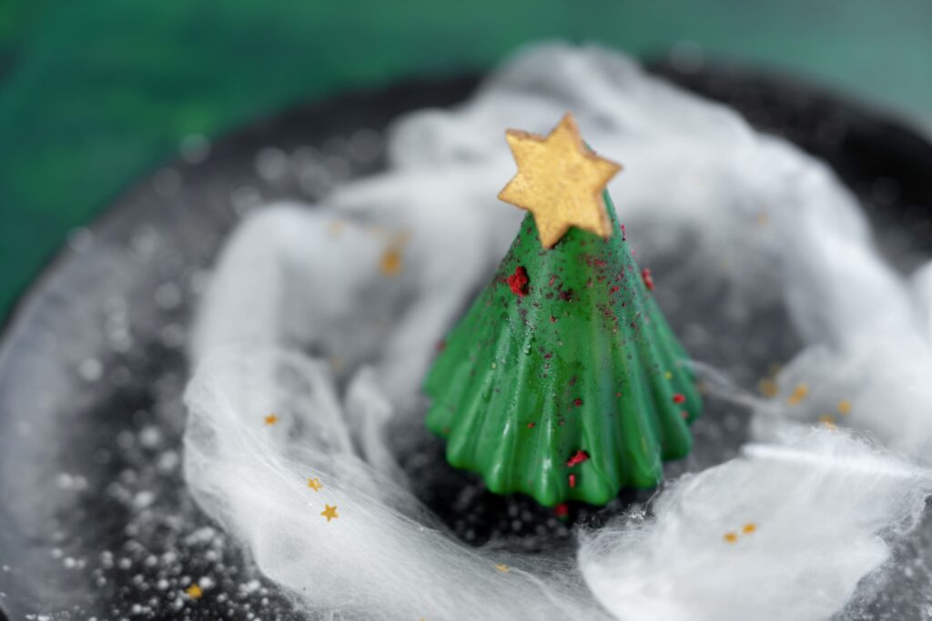 Takhle vypadá náš dezert v letošním Vánočním menu - stylový a chuťově vyladěný.