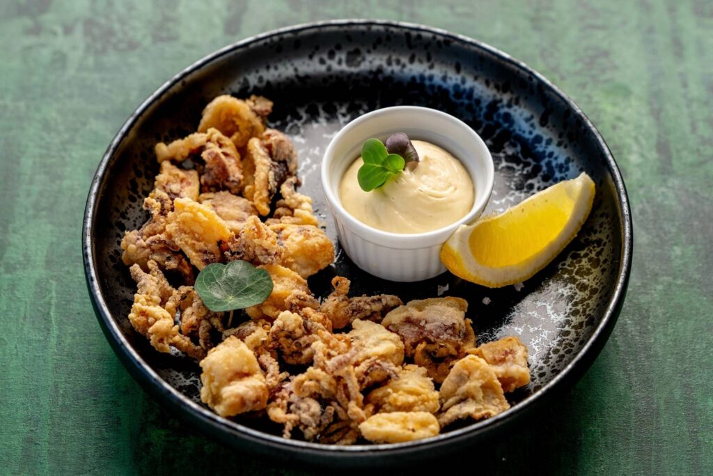 Italská kuchyně v restauraci Na Krétě.. Fritto misto